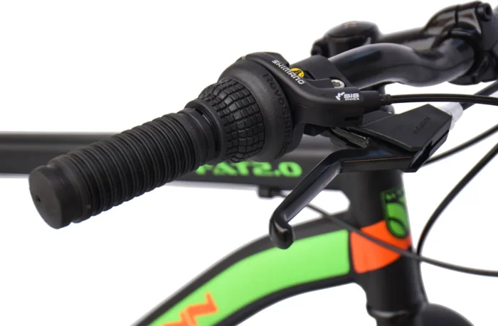 WYNN Fatbike 26 Zoll FAT2.0 schwarz-orange Rahmenhöhe 46 cm 7 Gänge mech. Scheibenbremse – Bild 5