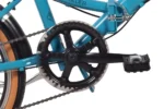 CHILLIZ Faltrad 20 Zoll FLD.01 türkis Rahmenhöhe 33 cm Damen Herren Klapprad 6 Gänge V-Brake – Bild 2