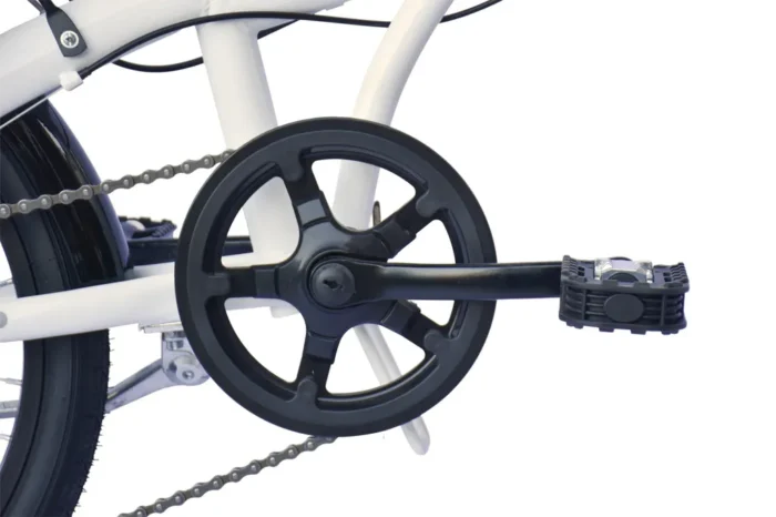 WYNN Faltrad 20 Zoll FOLD1.0 weiß Rahmenhöhe 27 cm Damen Herren Klapprad 6 Gänge V-Brake – Bild 1