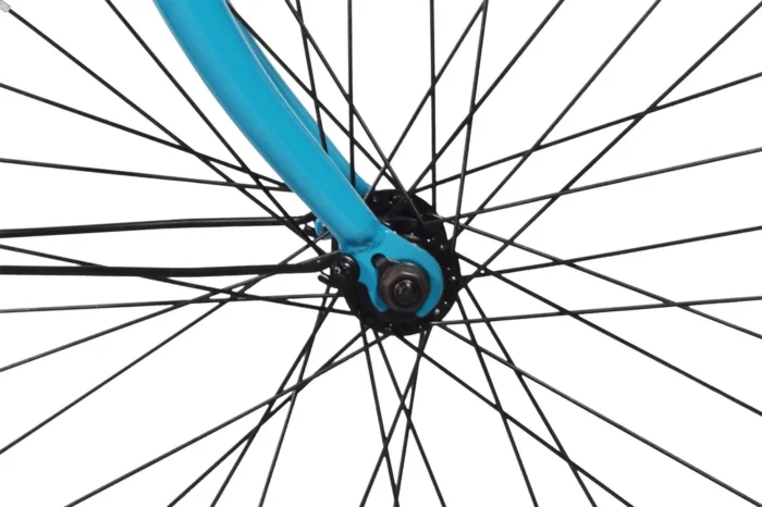 CHILLIZ Faltrad 20 Zoll FLD.01 türkis Rahmenhöhe 33 cm Damen Herren Klapprad 6 Gänge V-Brake – Bild 5