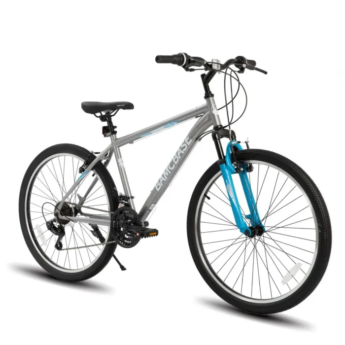 HILAND Mountainbike 27.5 Zoll MTB Herren Damen, mit 21 Gang, V-Bremse, Hardtail Fahrrad, Fahrräder für studentische Pendler, – Bild 1