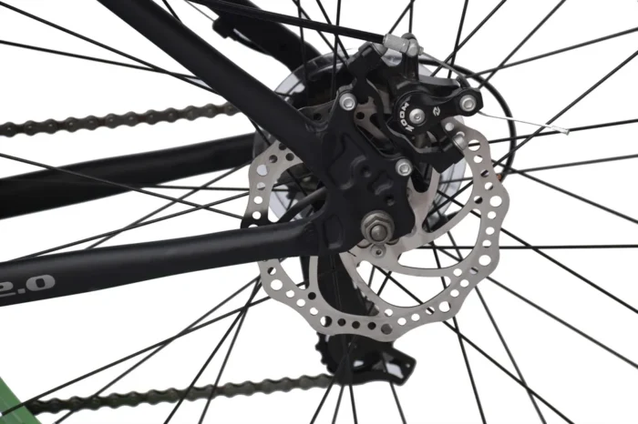 WYNN Fatbike 26 Zoll FAT2.0 schwarz-orange Rahmenhöhe 46 cm 7 Gänge mech. Scheibenbremse – Bild 7