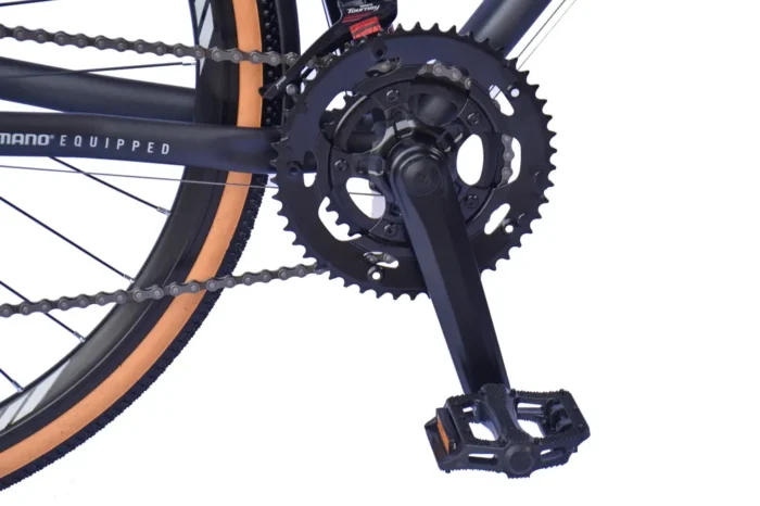 WYNN Gravelbike Gravel 28 Zoll GRL1.1 grau Rahmenhöhe 54 cm Damen Herren 14 Gänge Gepäckträger Schutzbleche – Bild 1