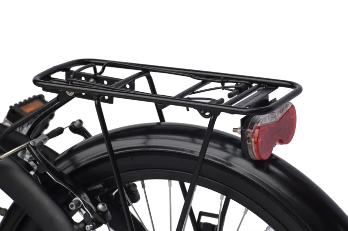 WYNN Faltrad 20 Zoll FOLD1.0 schwarz Rahmenhöhe 27 cm Damen Herren Klapprad 6 Gänge V-Brake – Bild 5
