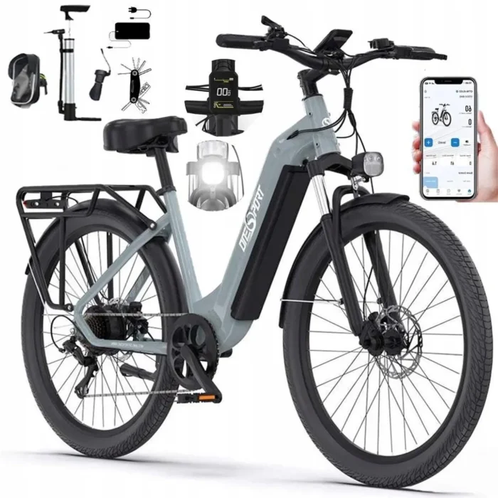 E-Bike für Herren Damen, 27.5 Zoll Elektrofahrrad City E-Bikes & E-Hollandräder mit 22.5AH Akku, Citybike bis zu 140KM Elektrofahrräder LCD & APP – Bild 1