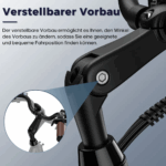 E-Bike 26 Zoll 158 - 198 cm Pannensichere Reifen 36 V 20,3 Ah 730,8 Wh bis zu 160 - 200 km Wasserdicht IP54 mit 7 Gang, Schwarz – Bild 13
