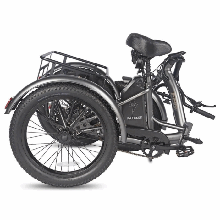 E Bike Dreirad Fat Klapprad E-Bike Lastenfahrrad 20 Zoll 48V 21Ah , Hydraulische Scheibenbremsen Elektrofahrrad, Elektro Lastenfahrrad 180kg Blau – Bild 6
