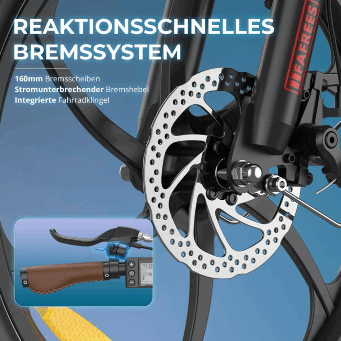 Wichtigste Infos auf einen Blick 🚀 Dein F20+ Pro ist ein echtes Platzwunder! Dank des **schnell faltbaren Rahmens** kannst du es super einfach verstauen und transportieren – ideal für Pendler und kleine Wohnungen. 🔋💨 Erlebe müheloses Fahren mit dem **kraftvollen 250W Motor** und genieße eine beeindruckende Reichweite von **bis zu 200 km** pro Ladung dank der verbesserten **22,5Ah Batterie**! 🏞️🚴‍♀️ Egal ob Stadt, Waldwege oder Strand – die **pannensicheren 20 Zoll Fat Tyres** und die **stoßdämpfende Federgabel** machen dein E-Bike zum vielseitigen Allrounder für komfortable Fahrten auf jedem Untergrund. 🚦🛑 Fahre immer sicher und entspannt, denn dein F20+ Pro ist **voll straßenverkehrstauglich** mit LED-Lichtern und Reflektoren und bietet dir dank der **präzisen Scheibenbremsen** maximale Sicherheit. ✨🎨 Hebe dich ab mit dem einzigartigen Look! Die **innovative Farbwechsel-Lackierung** lässt dein E-Bike je nach Winkel und Licht zwischen Grün, Lila und Blau changieren – ein echter Hingucker! – Bild 8