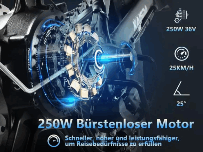 20.8Ah 20 Zoll ebike E-Bike City E-Bikes & E-Hollandräder Elektrofahrrad Tire für Schnee, Stadt, Strand 90KM Reichweite & 150KG Belastung E-Klapprad – Bild 11