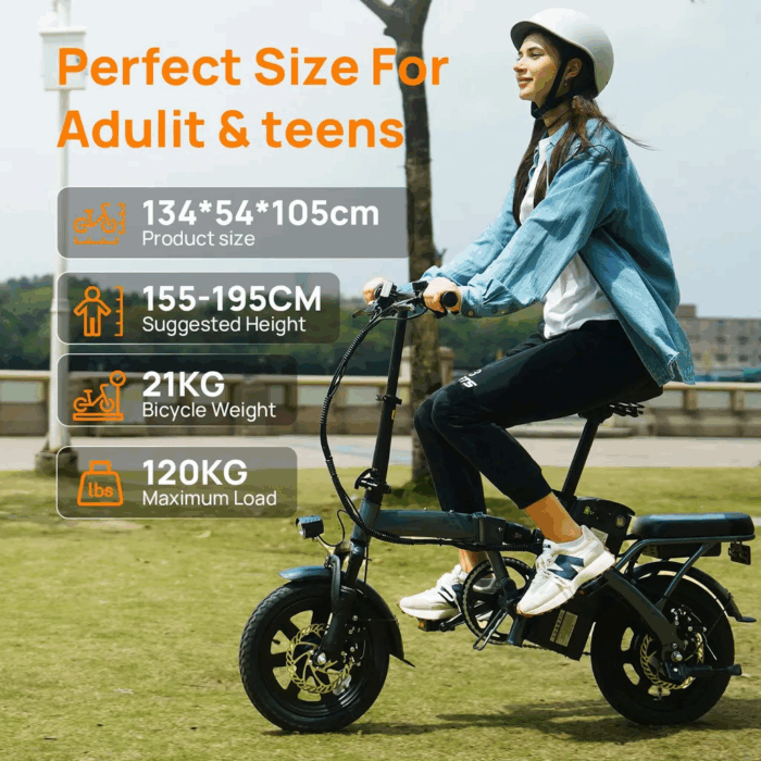 14 Zoll E-Bike Klappräder E-Bikes 250W, 25km/h, 60 km Reichweite, 36V/7.5Ah AKKU Elektrofahrrad Klappbar E-Bike City E-Bikes & E-Hollandräder Faltbar – Bild 10