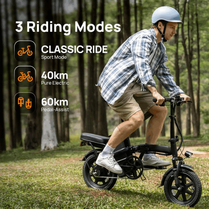 14 Zoll E-Bike Klappräder E-Bikes 250W, 25km/h, 60 km Reichweite, 36V/7.5Ah AKKU Elektrofahrrad Klappbar E-Bike City E-Bikes & E-Hollandräder Faltbar – Bild 8