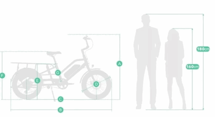 JOBOBIKE Transer Elektro-Lastenfahrrad fürfür eine große Familie 48V 15A LG – Bild 15