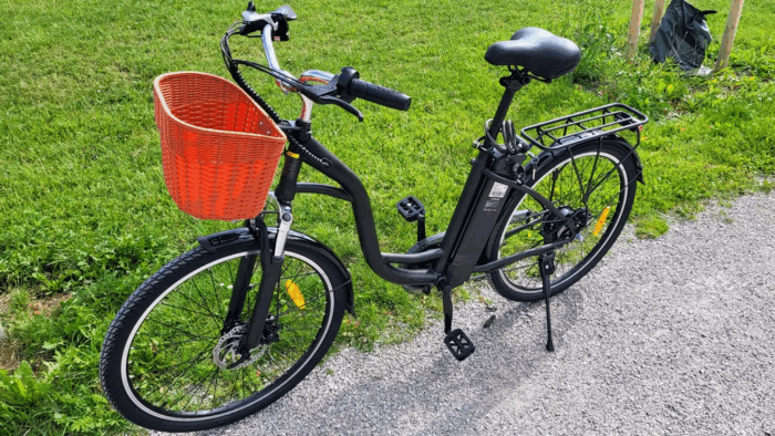 26 Zoll SmartAI E-Bike Cityräder Elektrofahrrad Akku75 km Reichweite250W Tiefeinstieg Räder Shimano 6-Gang City E-Bikes&E-Hollandräder Mit Fahrradkorb – Bild 8